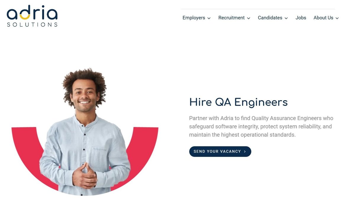 Adria Solutions Webpage testimonial