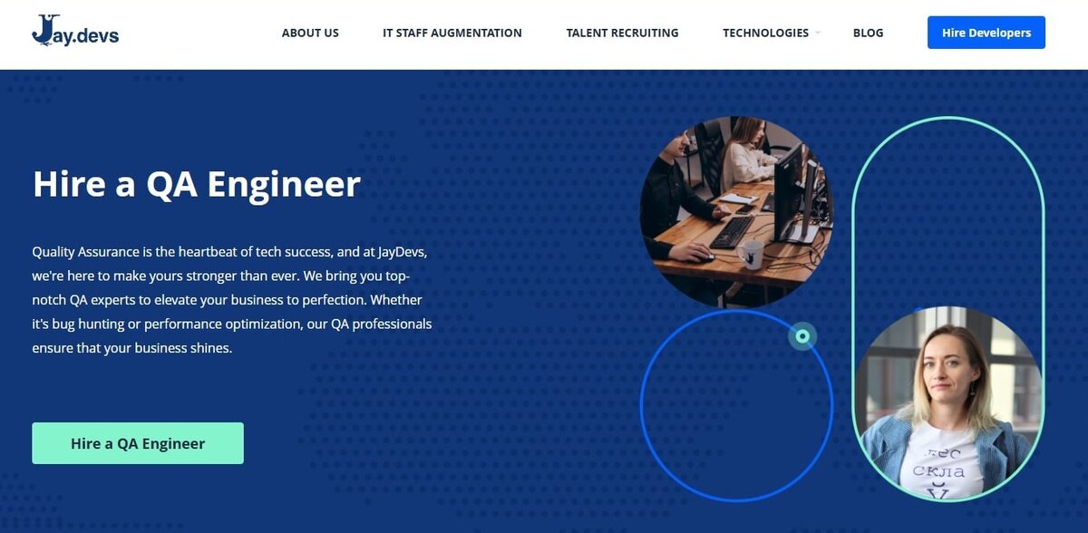 JayDevs Website testimonial