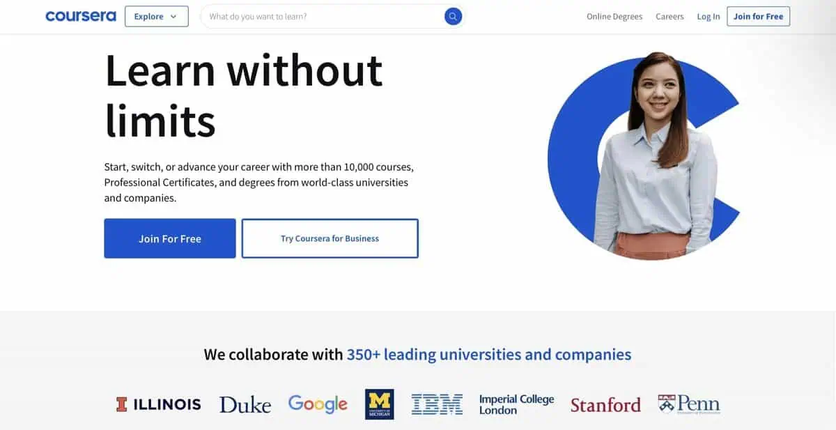 coursera Webpage