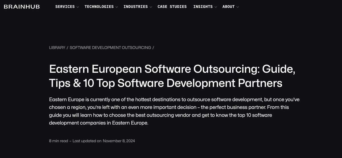 TechAhead website testimonial