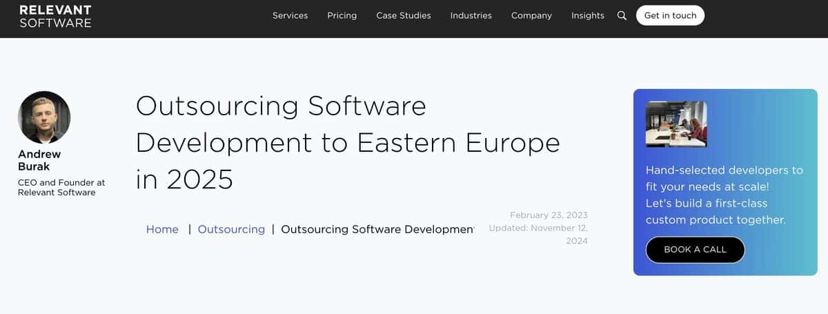 Ideamotive Webpage testimonial
