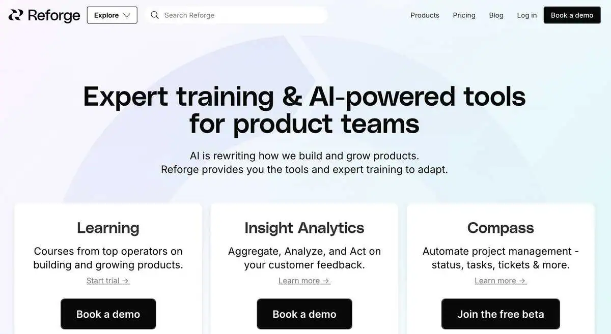 Reforge Webpage