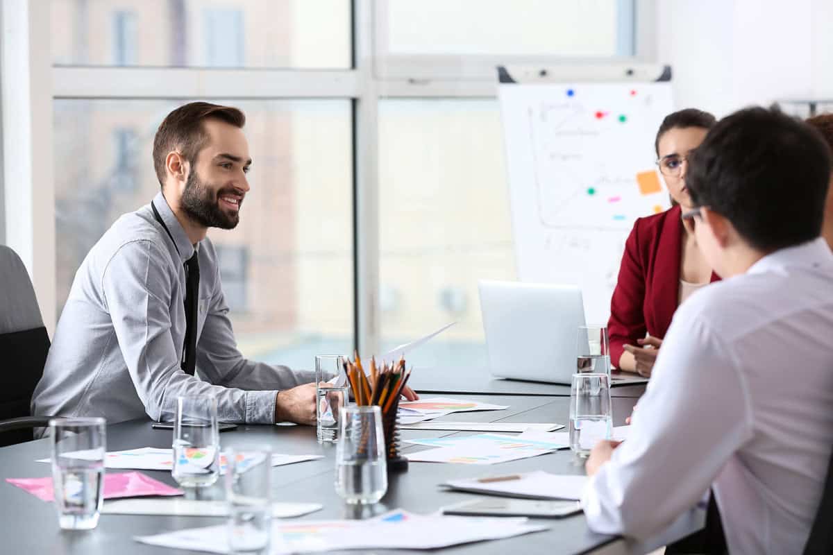 Business meeting testimonial