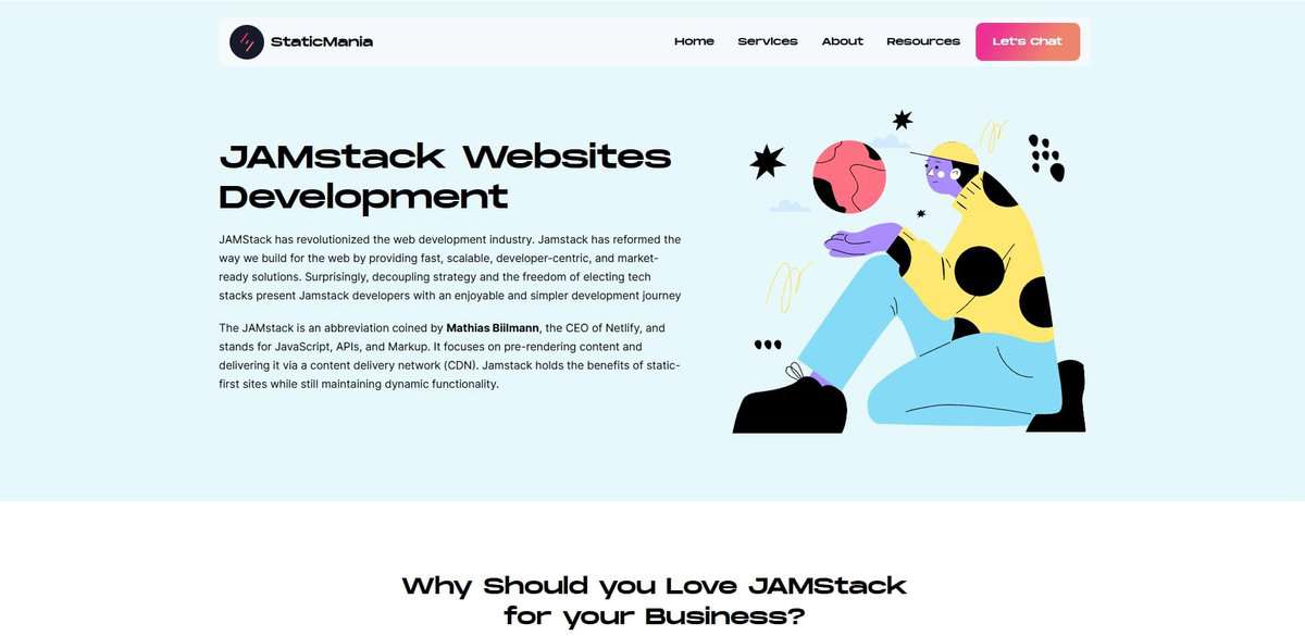 JayDevs Website testimonial
