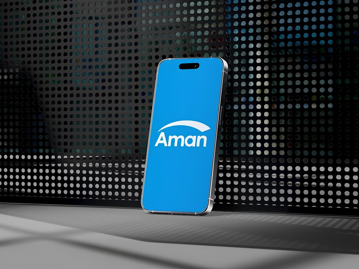 Aman logo with tagline We Answer Business Challenges. testimonial