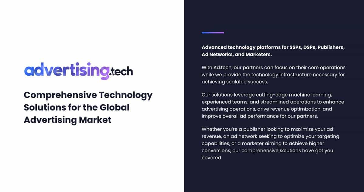 Advertising Tech Paragraph testimonial