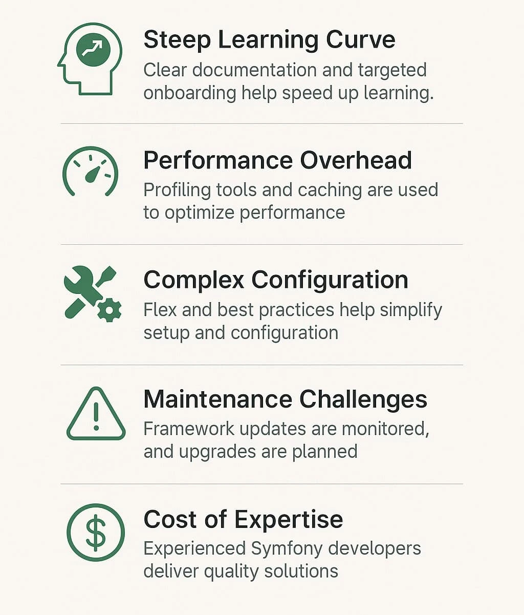 Common Pitfalls and Challenges in Symfony Development