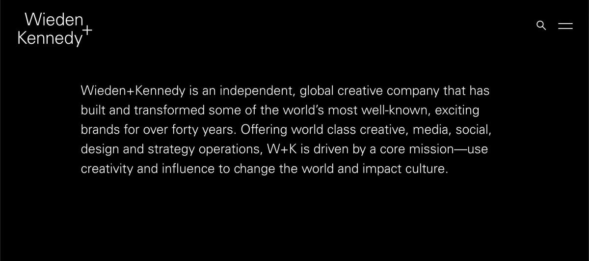 Wieden+Kennedy cover image testimonial