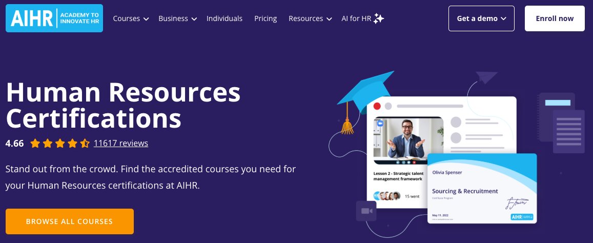  Artificial Intelligence for HR program testimonial