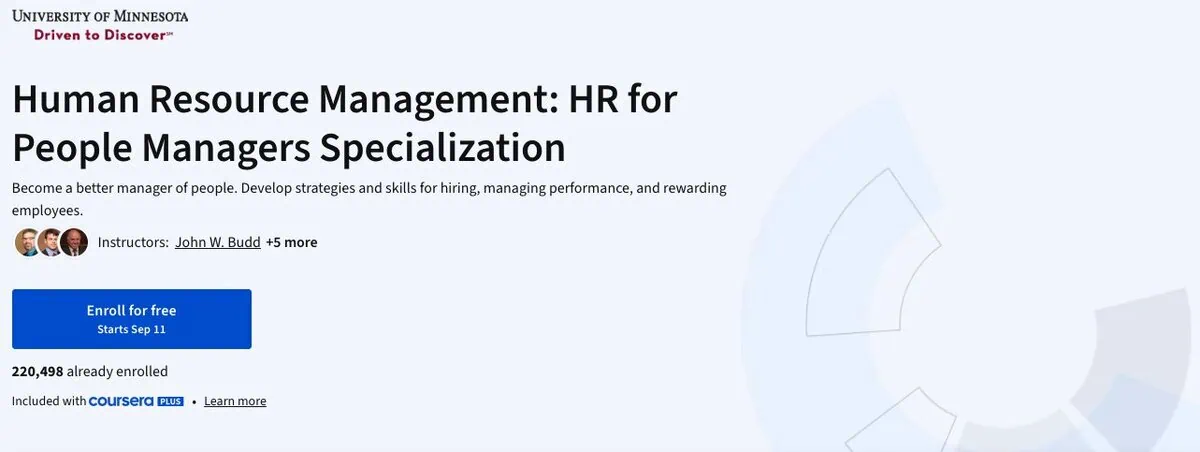 University of Minnesota HR course