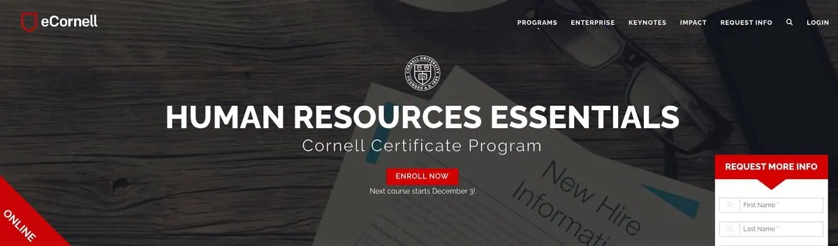 eCornell program