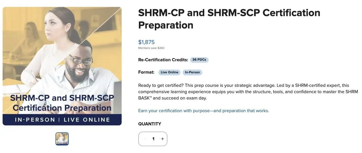 SHRM – Certification