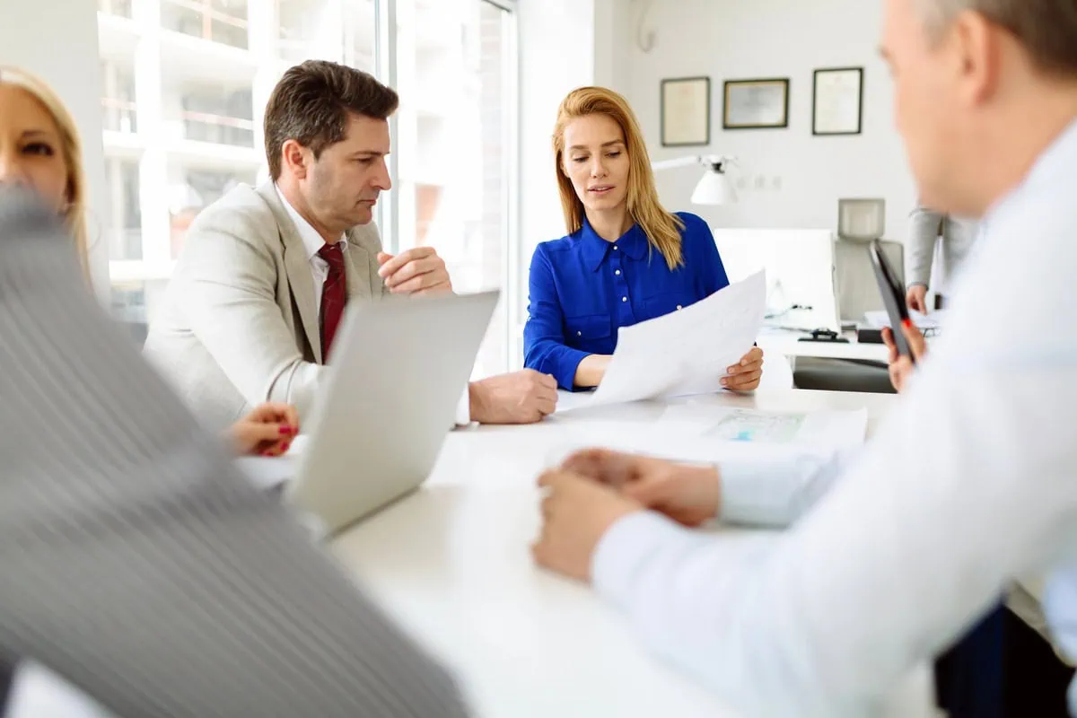 Meeting in the office