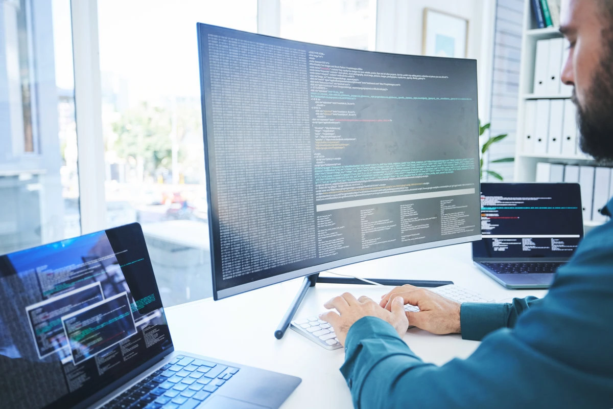 Data analyst working