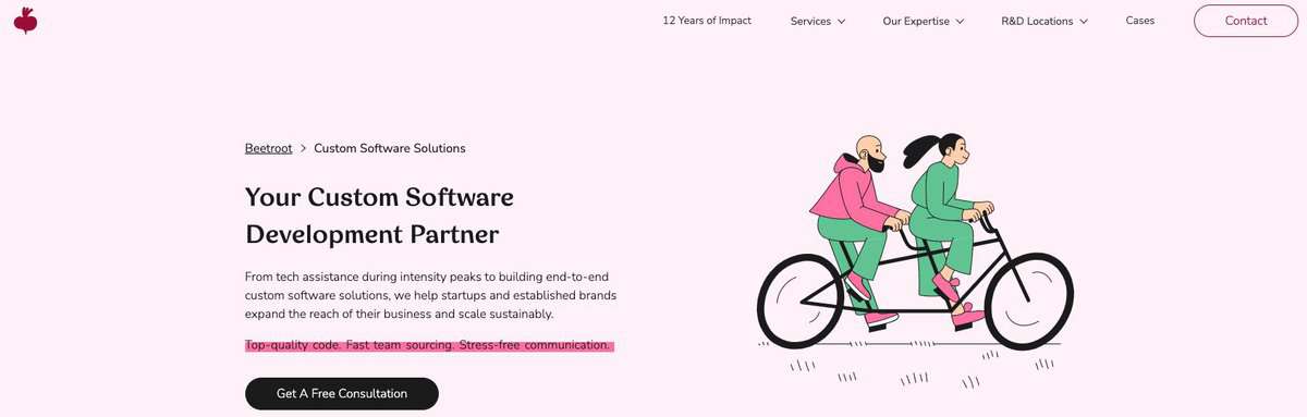 Beetroot image testimonial