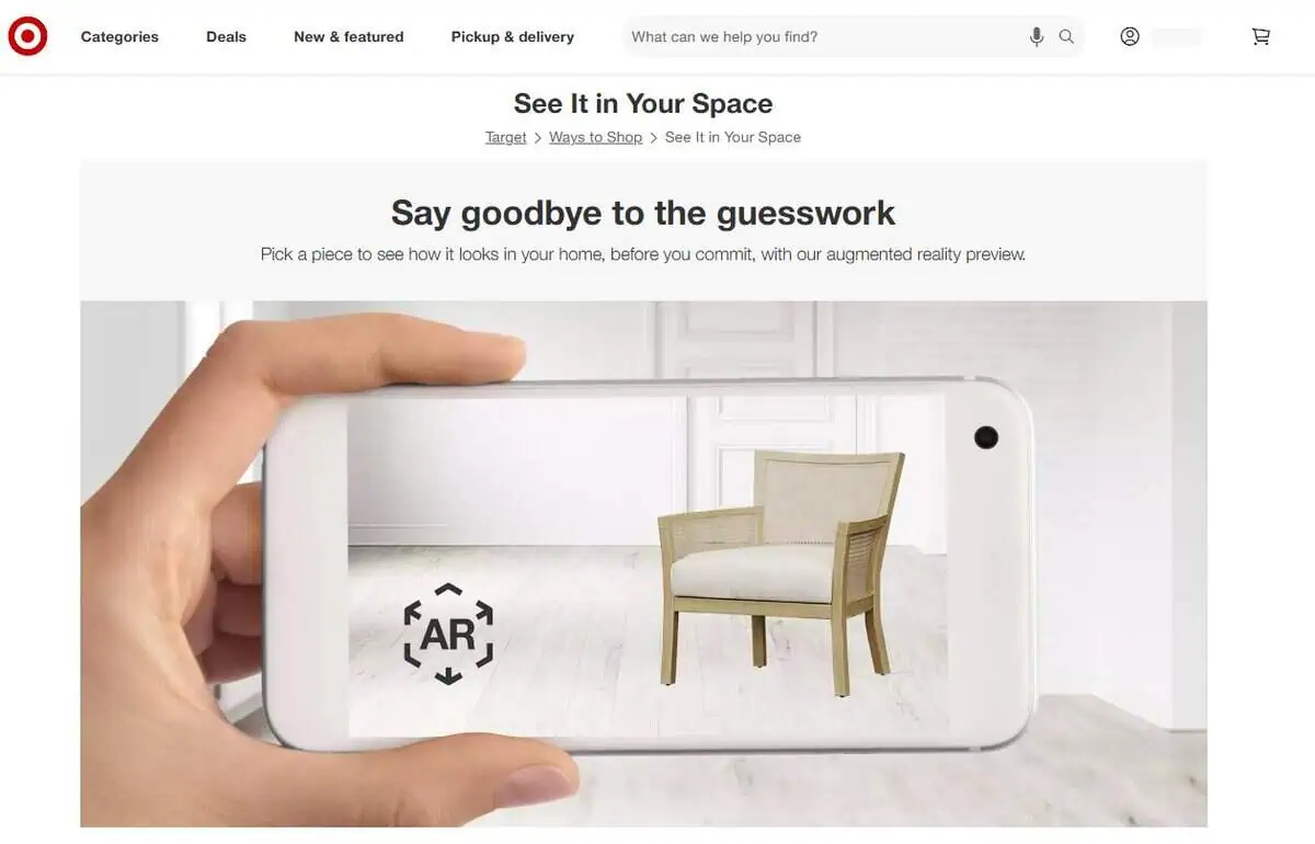 See It in Your Space Web app.