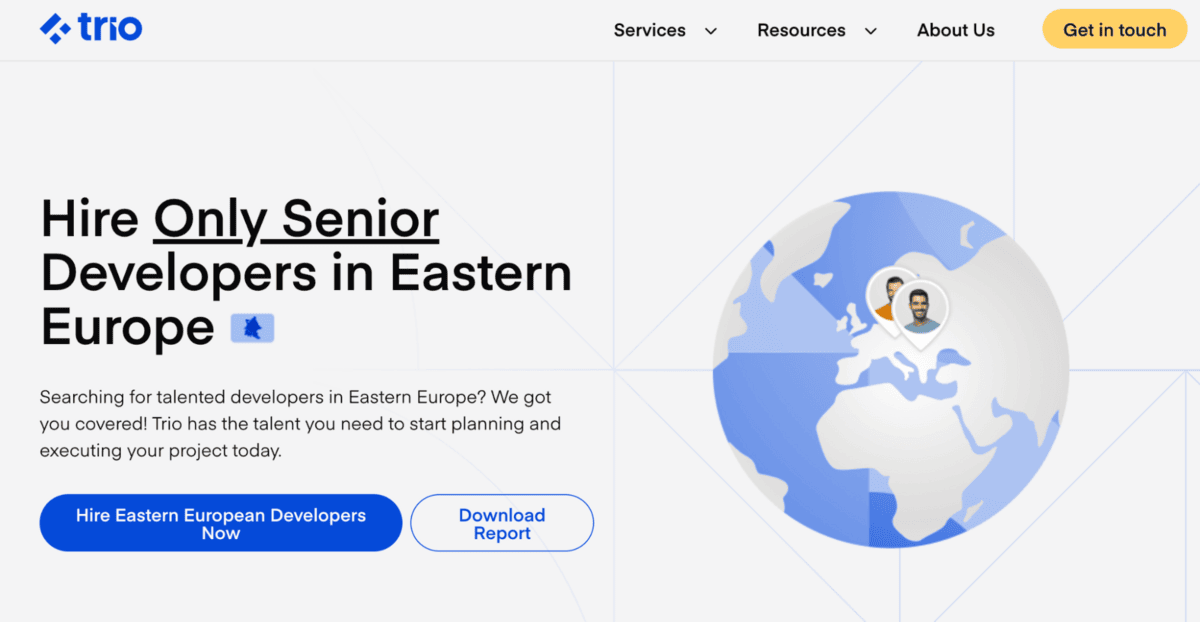 Trio.dev website