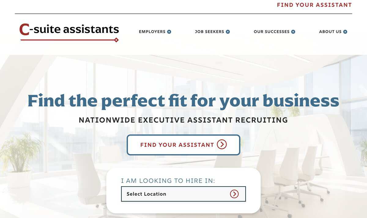C‑Suite Assistants Website testimonial