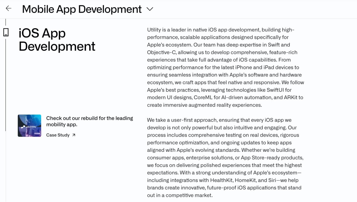 Utility agency testimonial