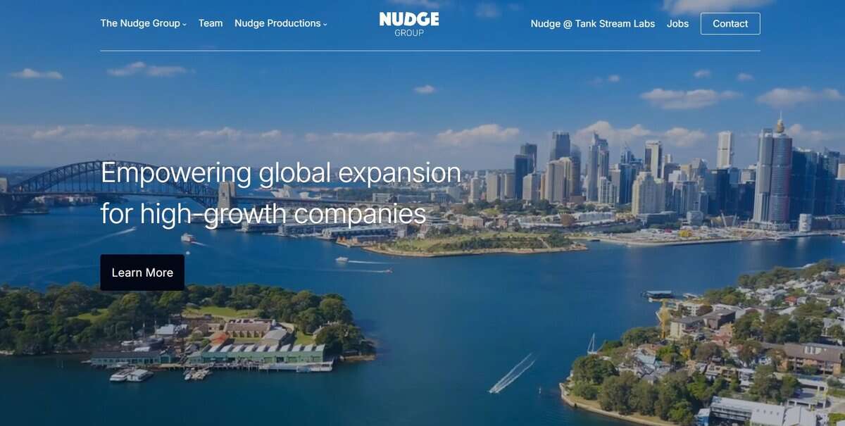 The Nudge Group Website. testimonial