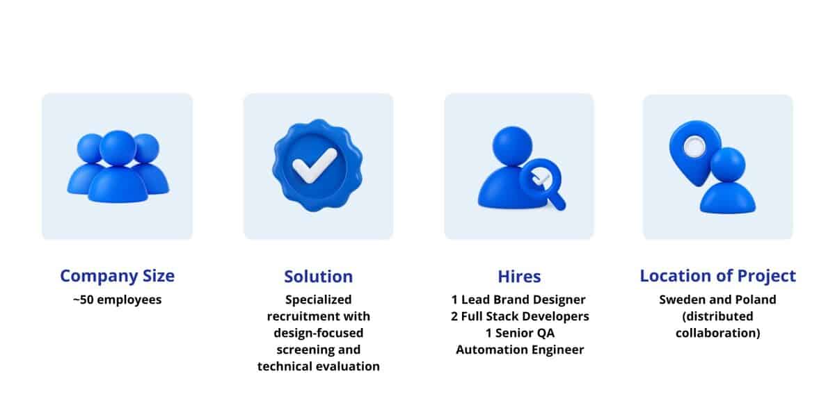 App jobs company info testimonial